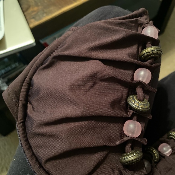Ladies brown beaded bikini - Picture 3 of 3